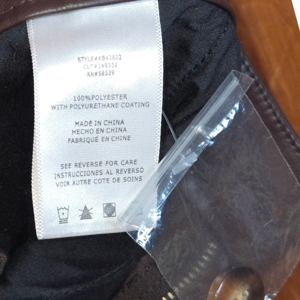 Kut‎ From The Kloth Brown Faux Leather Wide Leg Pants Women Size 12 - Picture 6 of 6